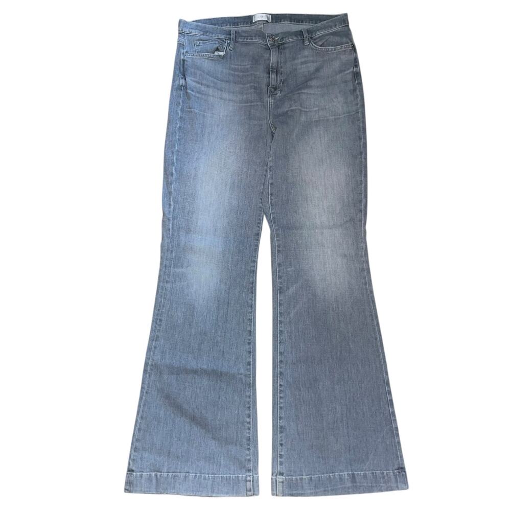 7 For All Mankind Jeans Boot Cut Dojo Wide Leg Jeans Lh Bergamot